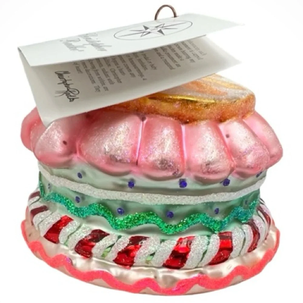 Christopher Radko Berry Cake Delight Glass  Ornament 1999 Tag & Box Poland